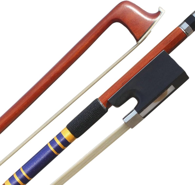 ARCRAW Store Violin Bow 4/4 Full Size Brazil IPE Wood Classic French Model Round Bow For Violinists Fiddlers Teacher Student Professional - Image 1